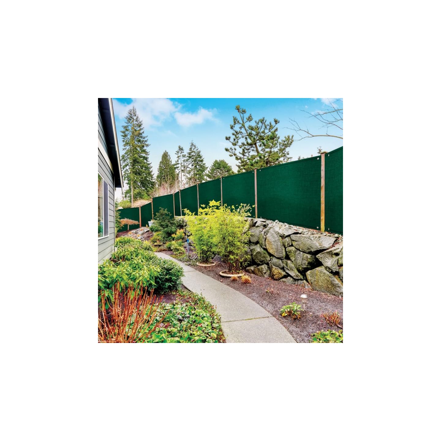 Probache - Brise Vue renforcé 1,8 x 10 M Vert 220 GR/m² Luxe Pro