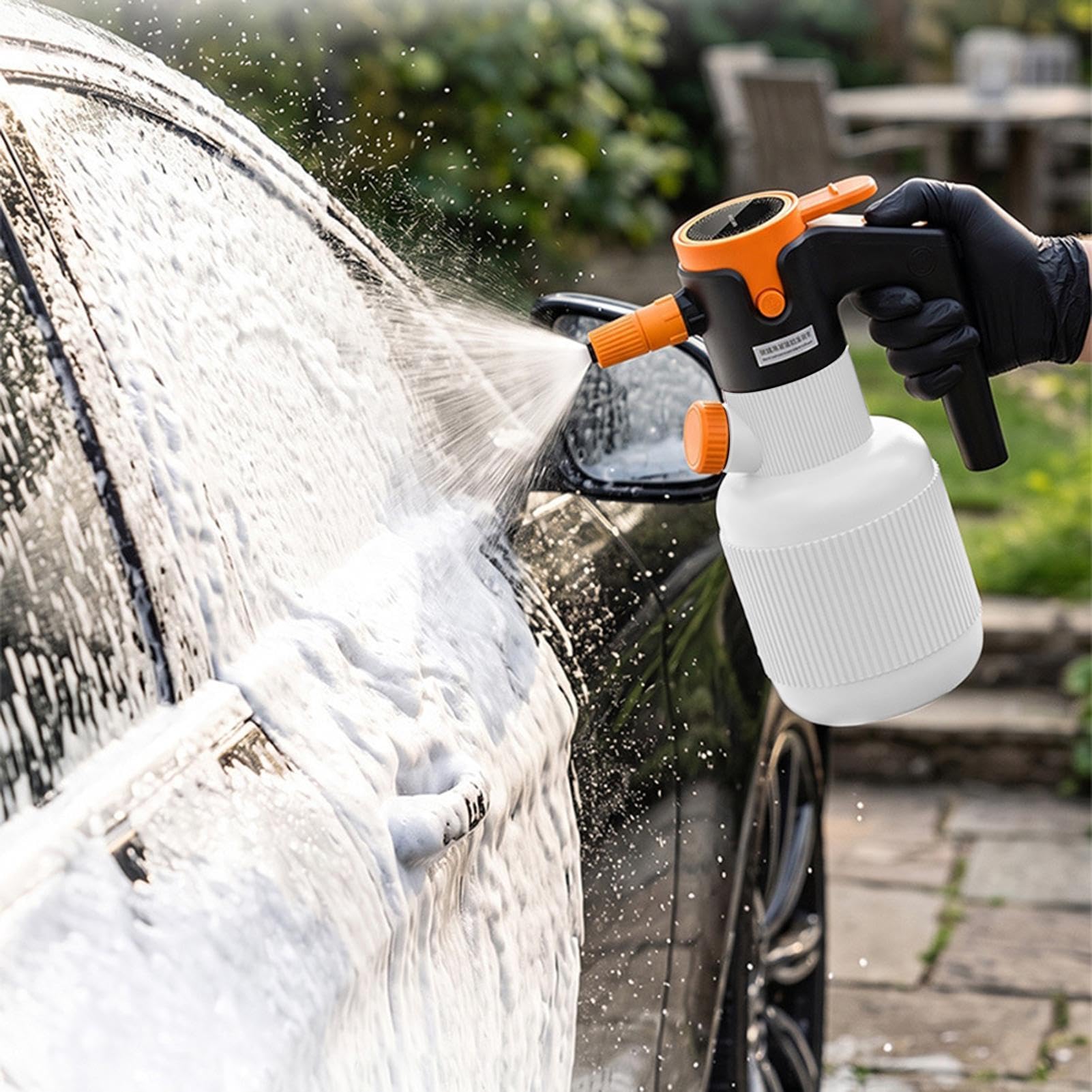Laveur Voiture Buse Réglable Pulvérisateur Électrique sans Fil 1,5 L