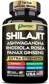 Shilajit Supplement, Pure All-in-One, Panax Ginseng, Men & Women, 60 Caps