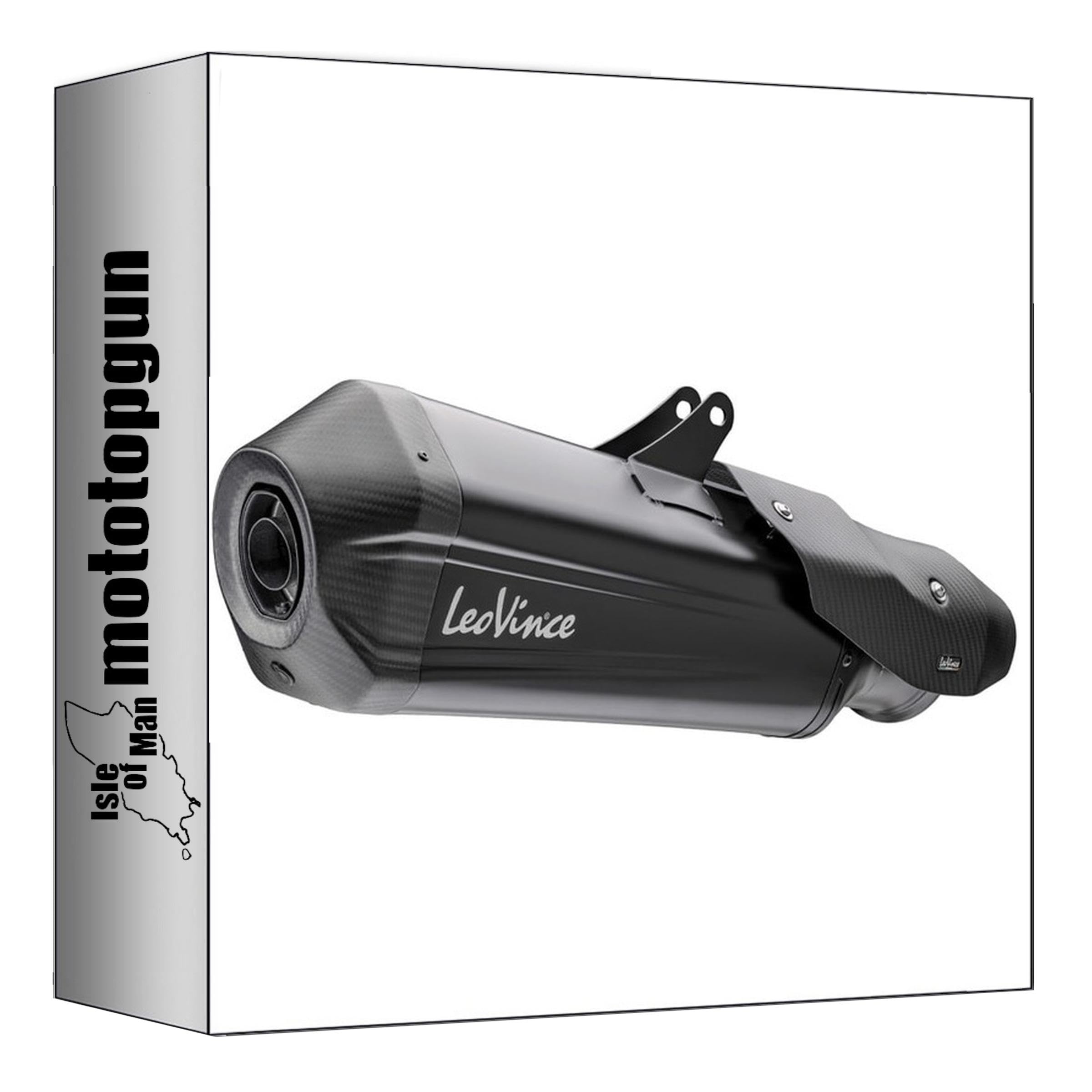 leovince scarico lv-12 r acciaio nero fondello carbonio compatibile con bmw r 1250 gs 2019 2020 2021 2022 2023 mototopgun 15310bu