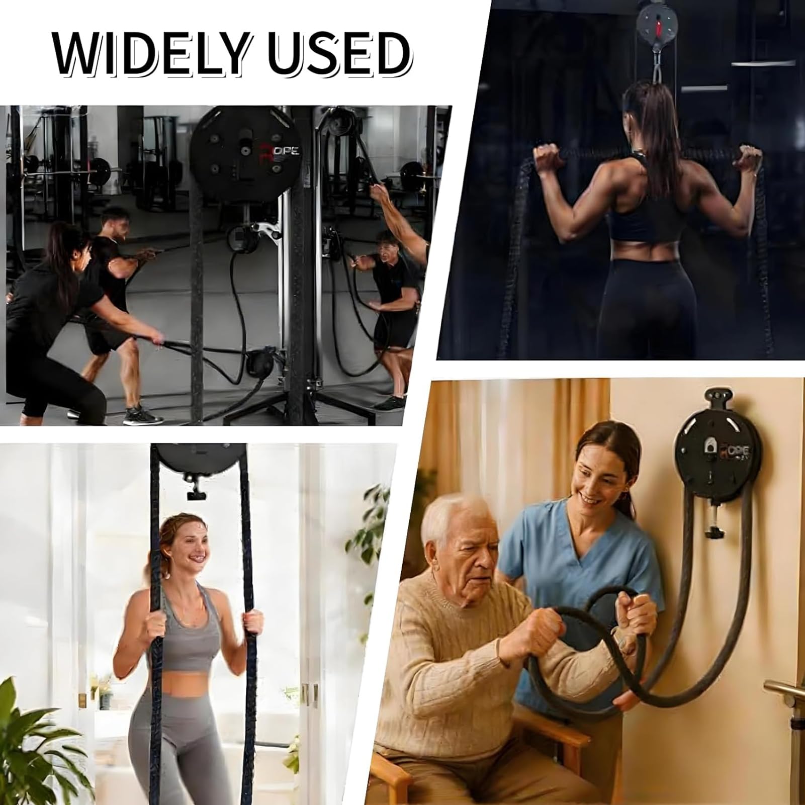 Endlosseil-Trainer, Battle Rope Endless Trainer Q, Ganzkörpertraining Geräte, Kabelzugsystem, Einstellbarer Widerstand, Für Pull Up Auxiliary Training & Koordination