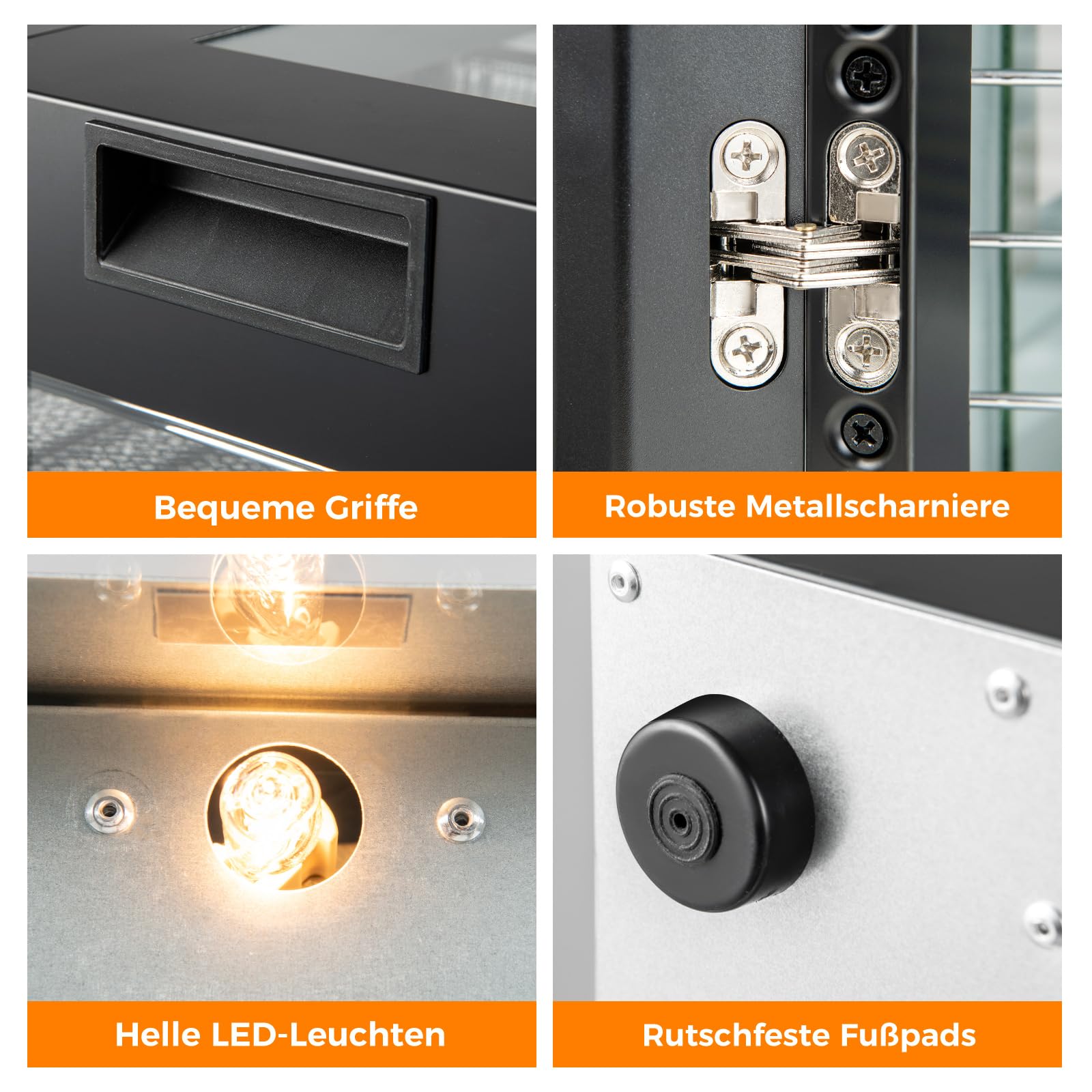 COSTWAY 850W Dörrautomat inkl. 10 Edelstahl-Schalen, Dörrgerät mit 10 voreingestellten Programmen, 48H Timer & 30-75℃ Temperatur, Lebensmittel-Trockner für Obst, Gemüse, Fleisch