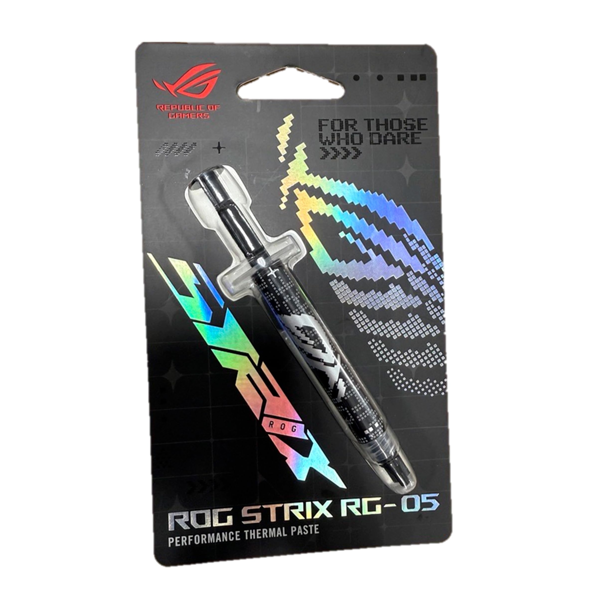 ASUS ROG STRIX RG-05, Pasta Termica ad Alte Prestazioni, Grande Conduttività e Spalmabilità, Completo Riempimento dello Spazio tra CPU e Dissipatore, Compatibile con Processori Intel e AMD