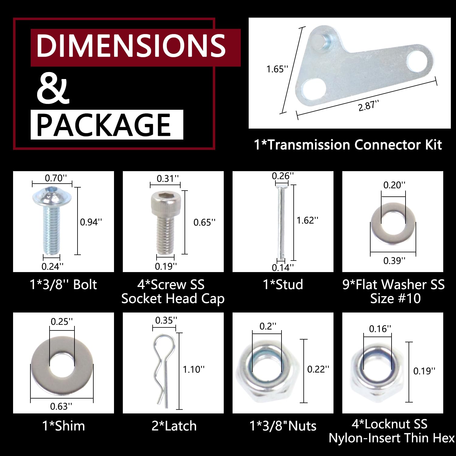 Acouto Adjustable Throttle Cable Bracket Kit For 700R4 Transmission - OE 304147