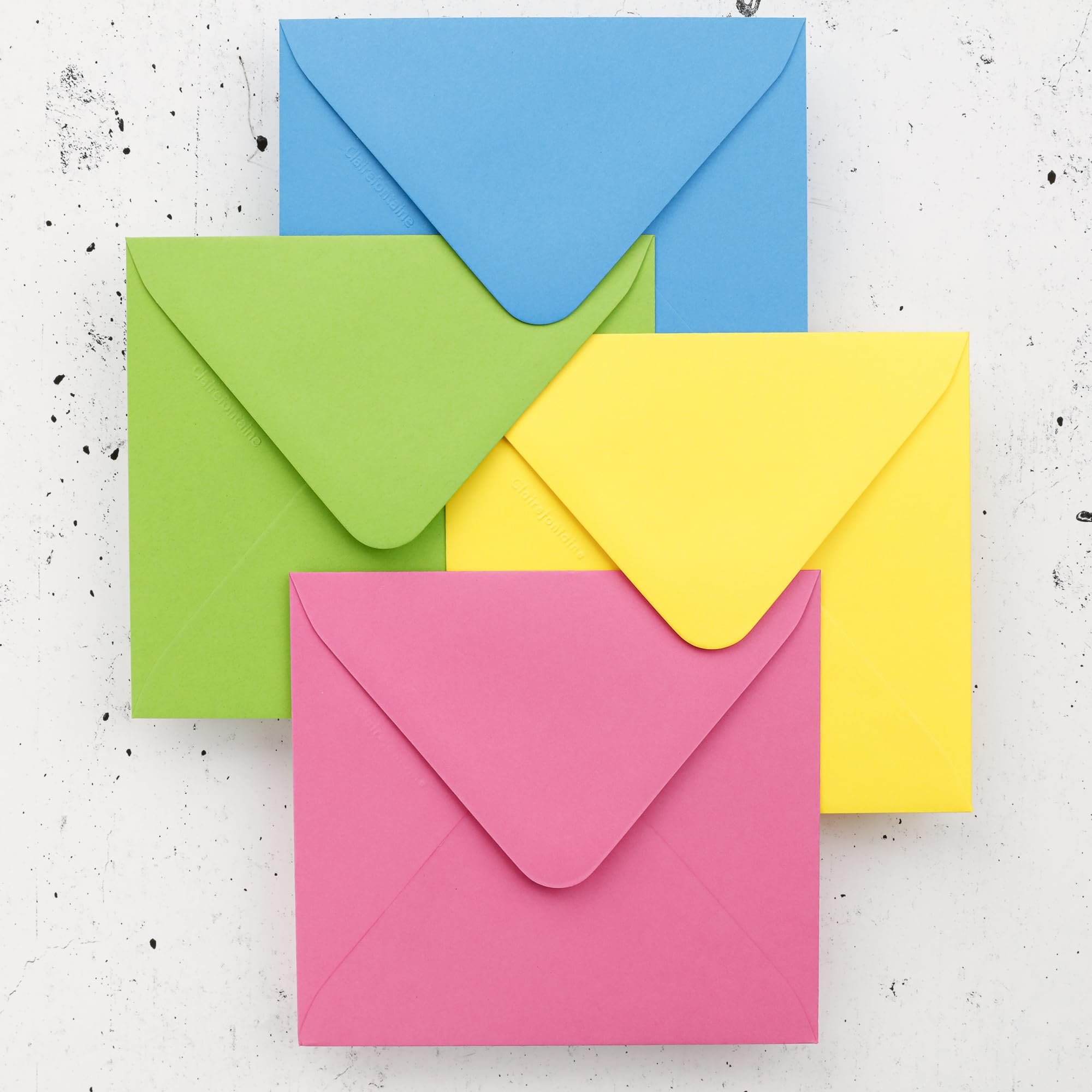 Clairefontaine 60122C Pack of 20 Gummed Envelopes Format 12.5x13.8cm 120g/m² Intensive Blue Invitation Events Correspondence Pollen Range Premium Smooth Paper - Image 2