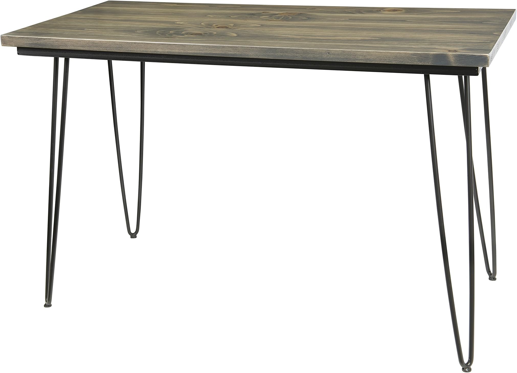 Premium Sofa Table w/ Hairpin Metal Legs, White Pine Solid Wood Top - Unmatched Quality - Handcrafted in the USA by Amish Artisan Furniture Makers, Contemporary, Industrial Modern