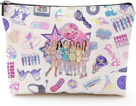 Cats Eye International Girl Group Makeup Bag for Katseye Girl Birthday Decorations Gifts Merch Cosmetic Bags Pencil Case