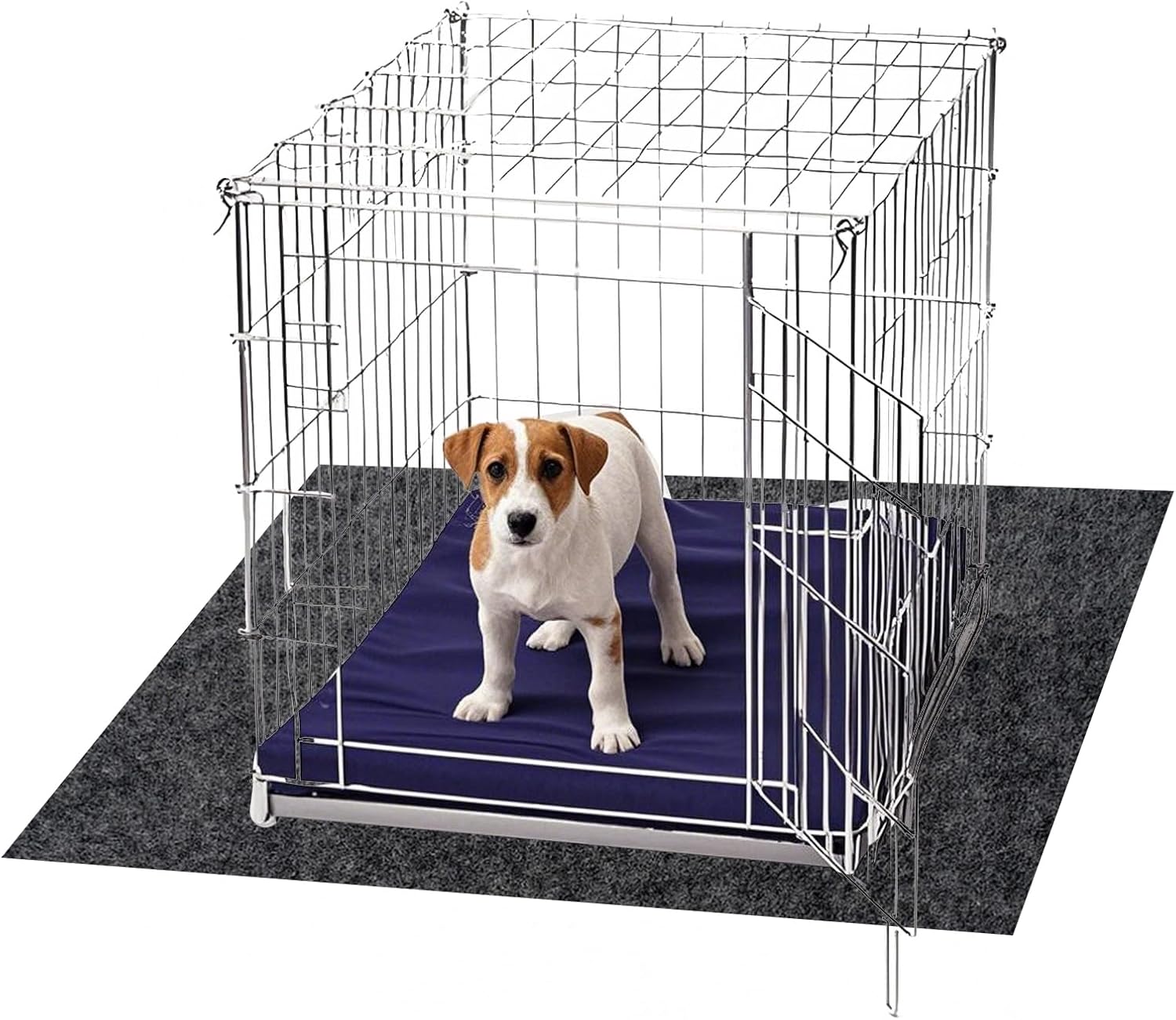 Dog Crate Mat, 30x47 Inch Non-Slip Waterproof Dog Playpen Mat, Washable Kennel Mat, Absorbent Under Pet Cage Mat for Kennel Training, Floor Protector