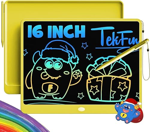 Miniatura 24 de TEKFUN Juguetes para Niños Tableta de Escritura LCD de 10 Pulgadas, Tablero de Garabatos para Colorear sin Desorden, Almohadilla de Dibujo