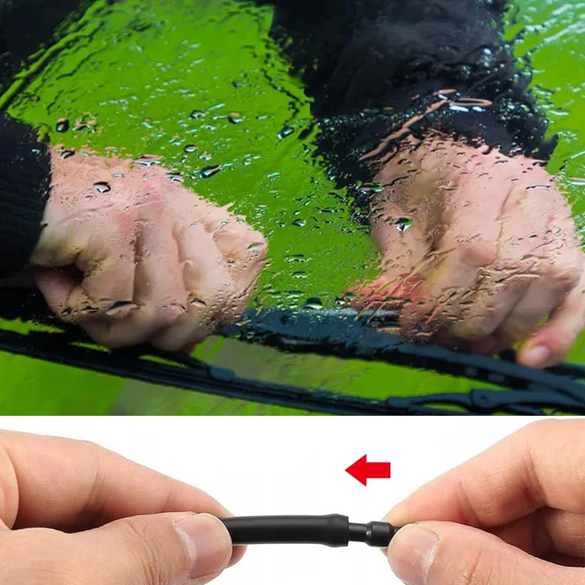 40 Connecteurs De Tuyau Lave-glace Voiture - Blanc Et Noir - Diamètre 4 Mm - Pour Réparation Système D'essuie-glace