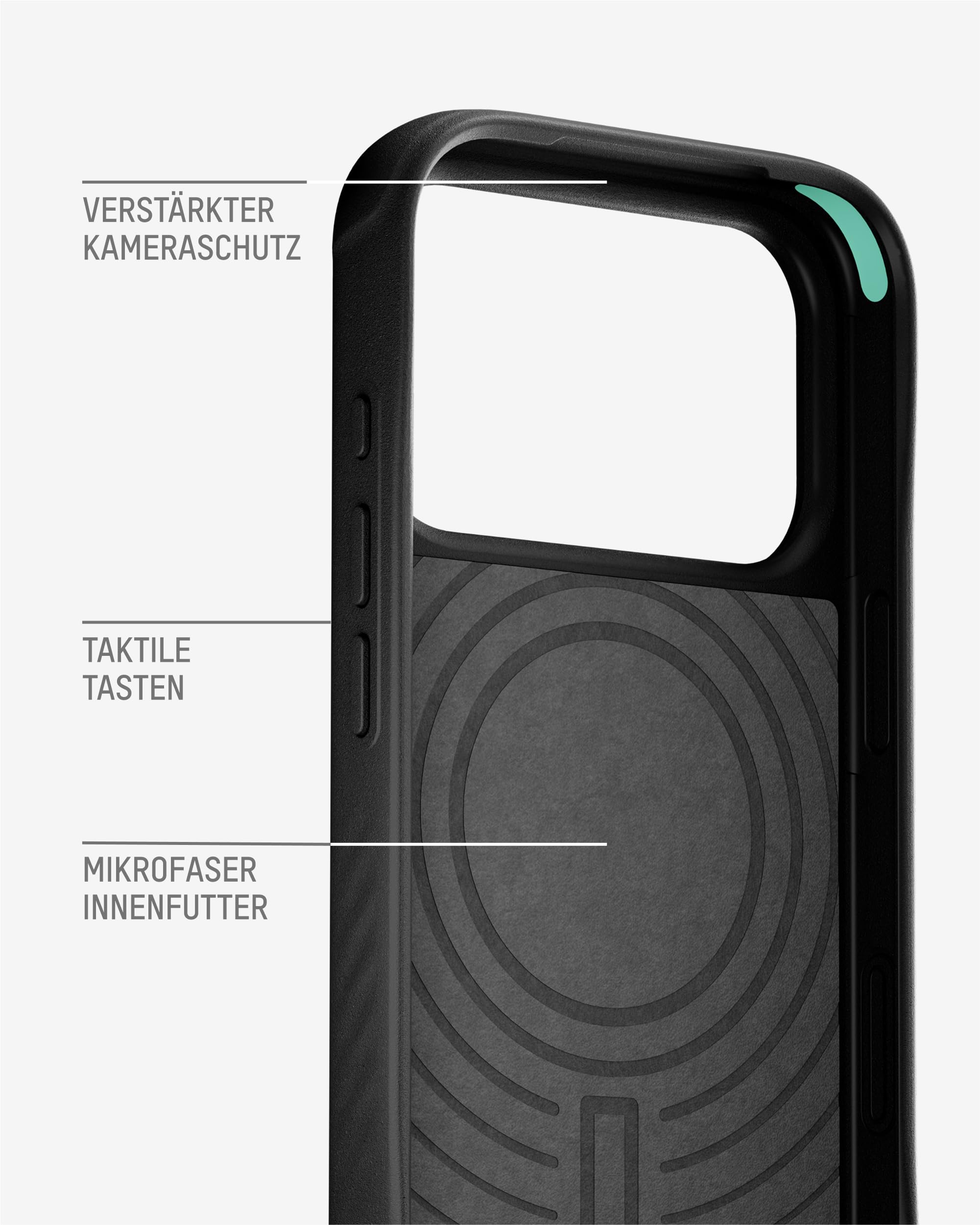 Mous für iPhone 17 Pro Max Limitless Aramidfaser Hülle, Kompatibel mit MagSafe, Vollständiger Kameraschutz, Stoßfest, Schwarz