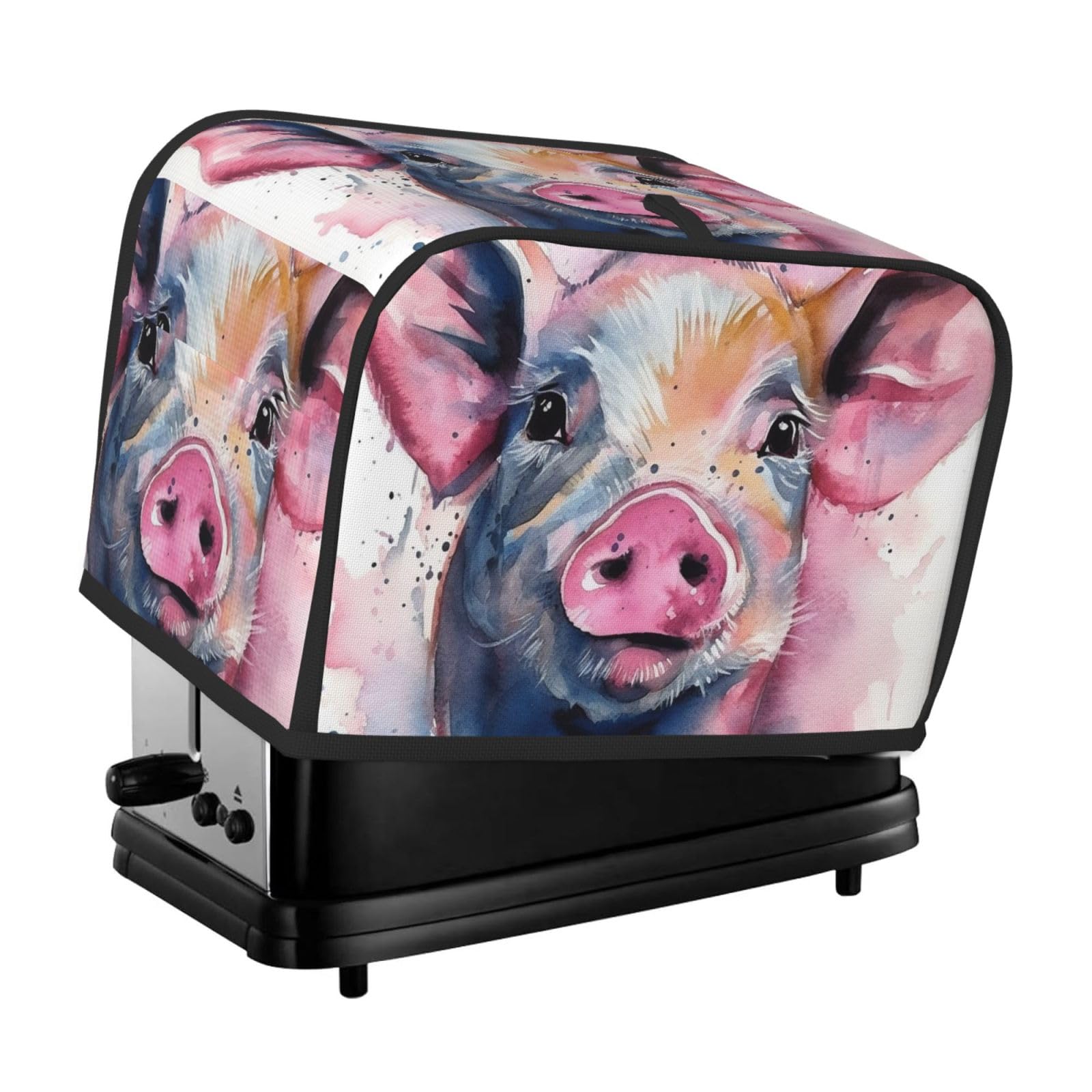 Toaster Covers 2 Slice Smiling Bread Machine Cover Quilted Toaster Dustproof Cover Washable Appliance Cover Bread Maker Protective For Kitchen Small Appliance