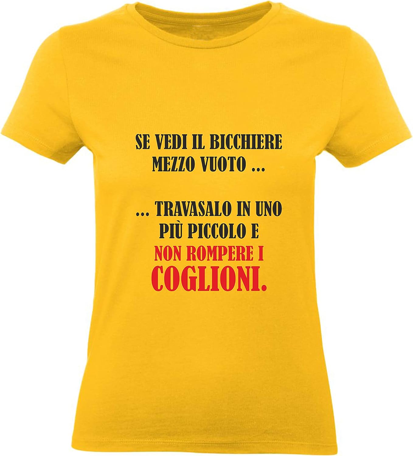 Social Crazy T-Shirt Donna Cotone Basic Super vestibilità Top qualità