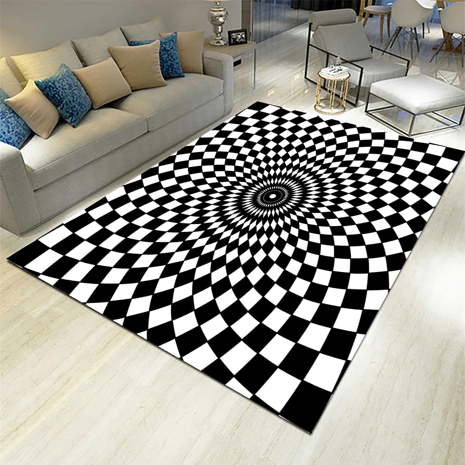 Tapis pour enfants et salon géométrique pour créer un espace chaleureux