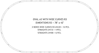 MARKLIN HO New C Tracks Wide Curves Oval R3 (80