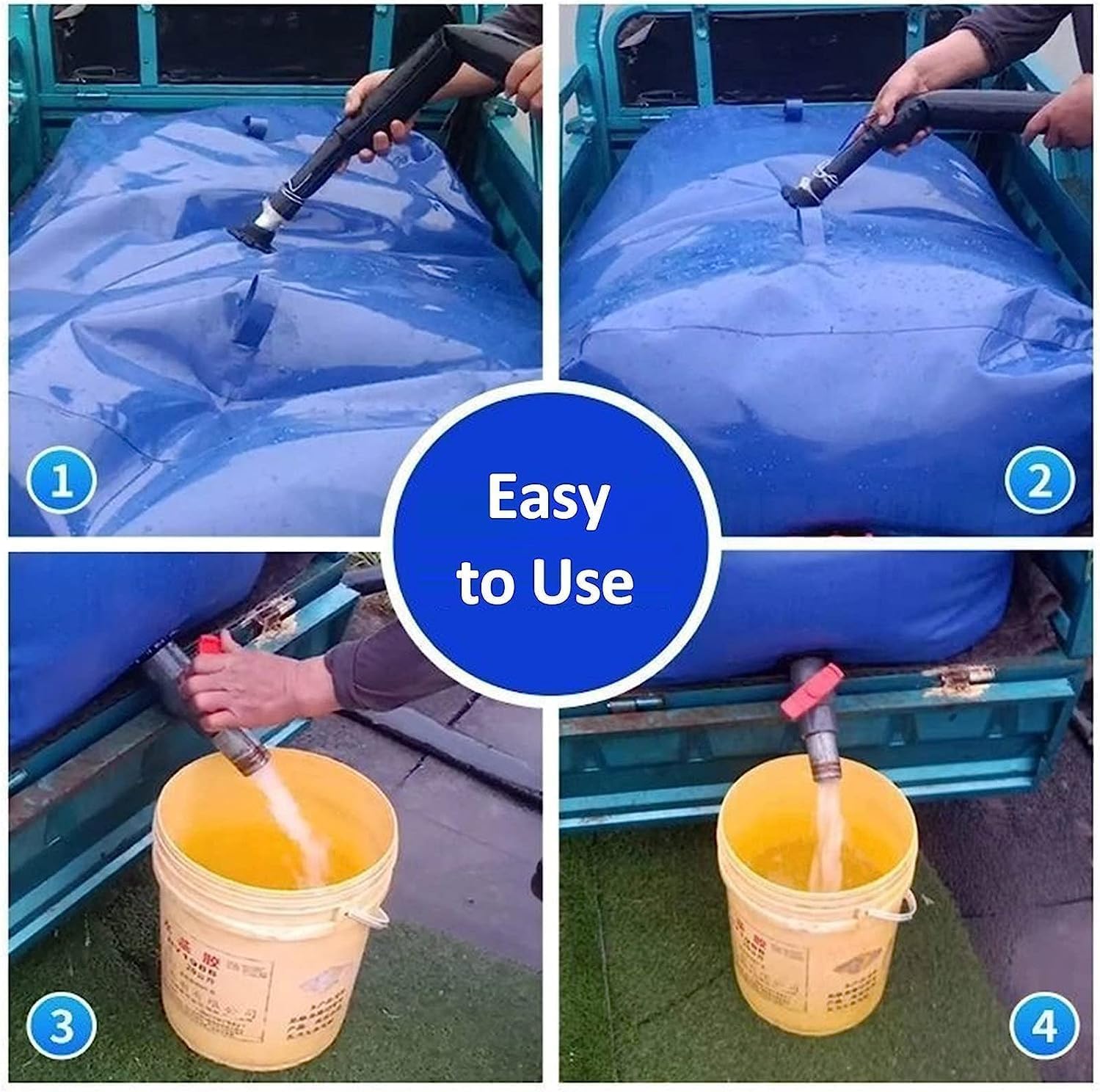 Water Storage Bag, Portable Liquid Storage Tank, Outdoor Camping Emergency Water Storage Tank 1.8x1.2x0.7M
