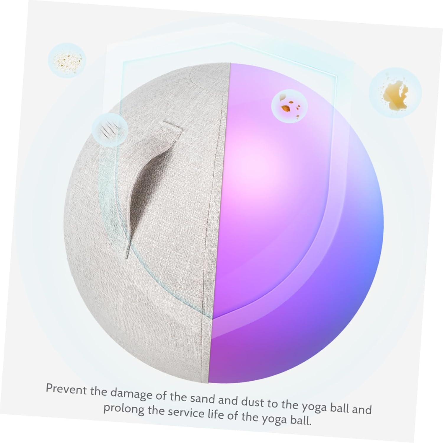 Yoga Ball Cover Washable Yoga Balls Cover Yoga Balls Breathable Case Yoga Balls Case Non Slip Yoga Balls