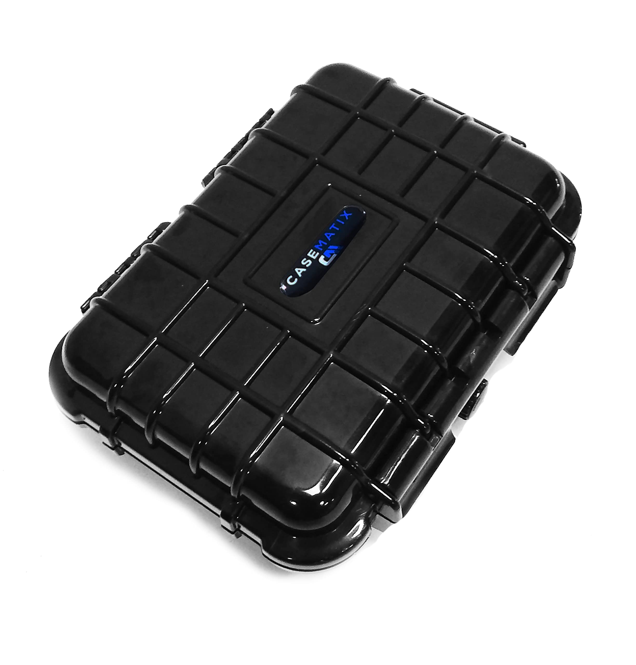 Protective Case For Garmin InReach Mini 2 – Satellite Communicator Storage Box With Carabiner, Black & Orange