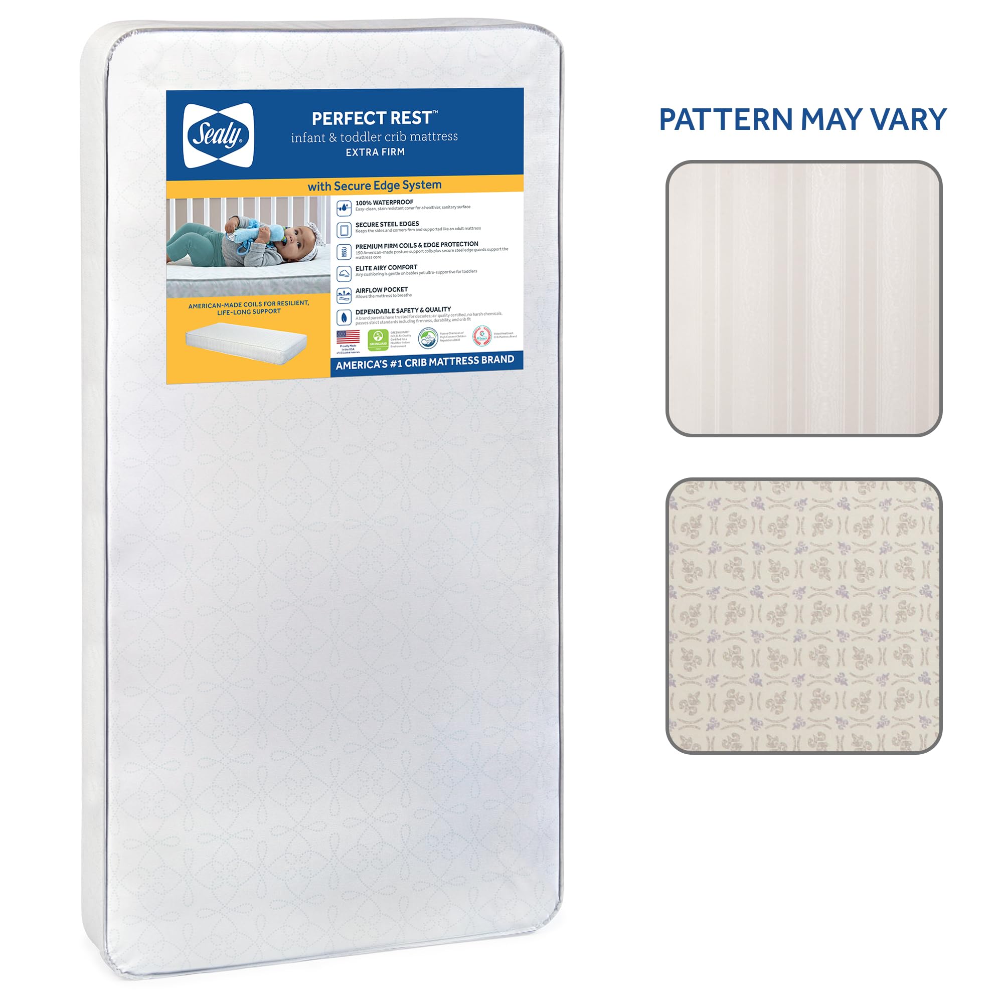 Amazon.com : Sealy Baby Perfect Rest Waterproof Crib Mattress plus