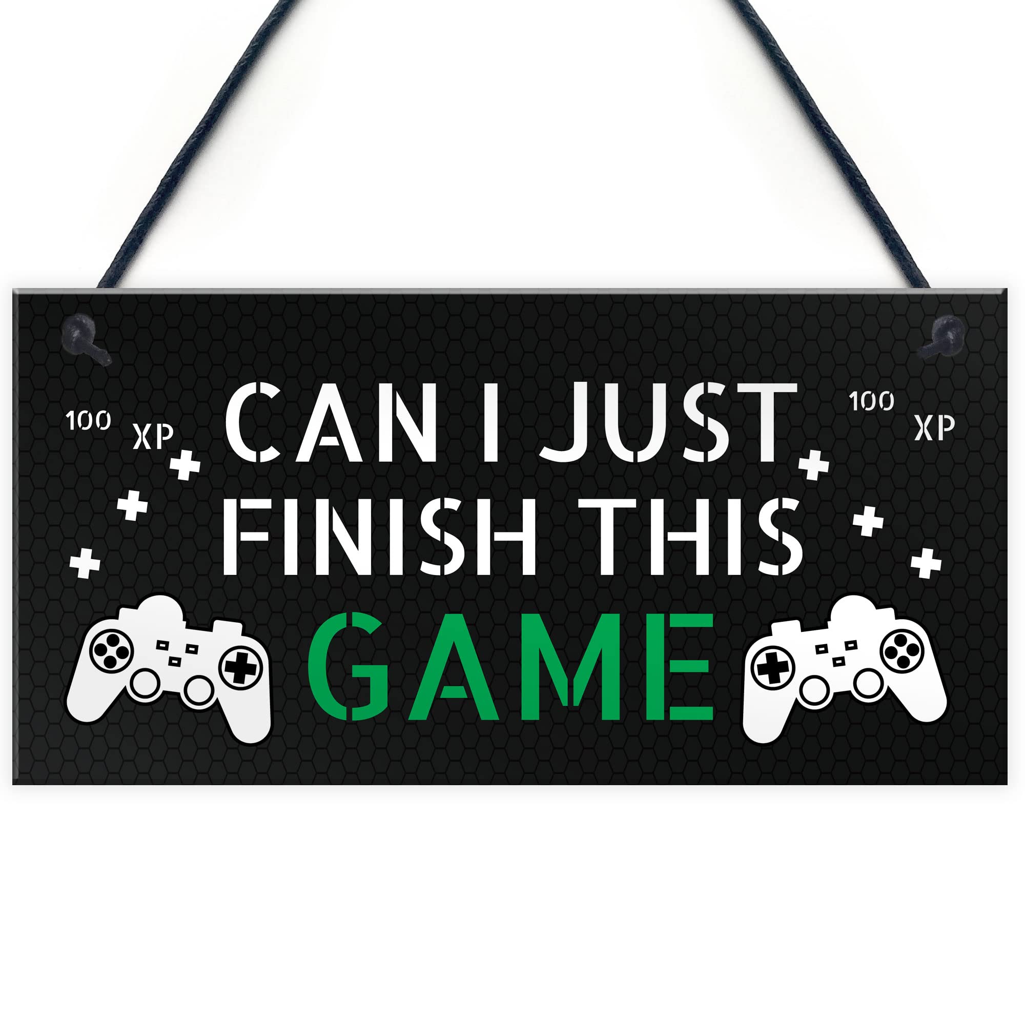 Red Ocean Gaming Sign For Son Brother Dad Funny Boys Bedroom Sign Gamer Gift For Him Men