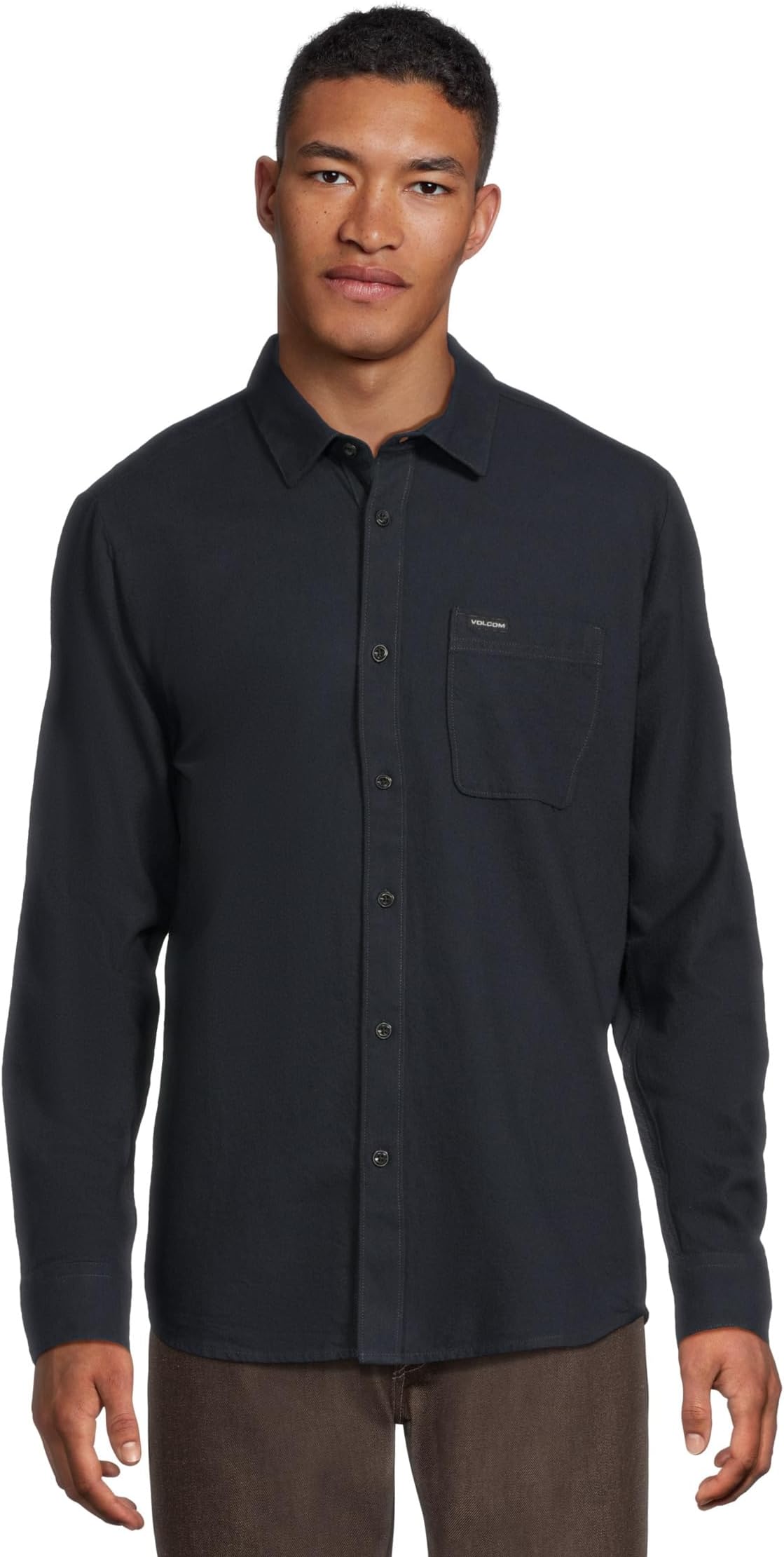 Men's Long Sleeve Woven Classic Button-up, Soft Cotton Blend, Casual Or Dress Shirt for Work & Everyday Wear