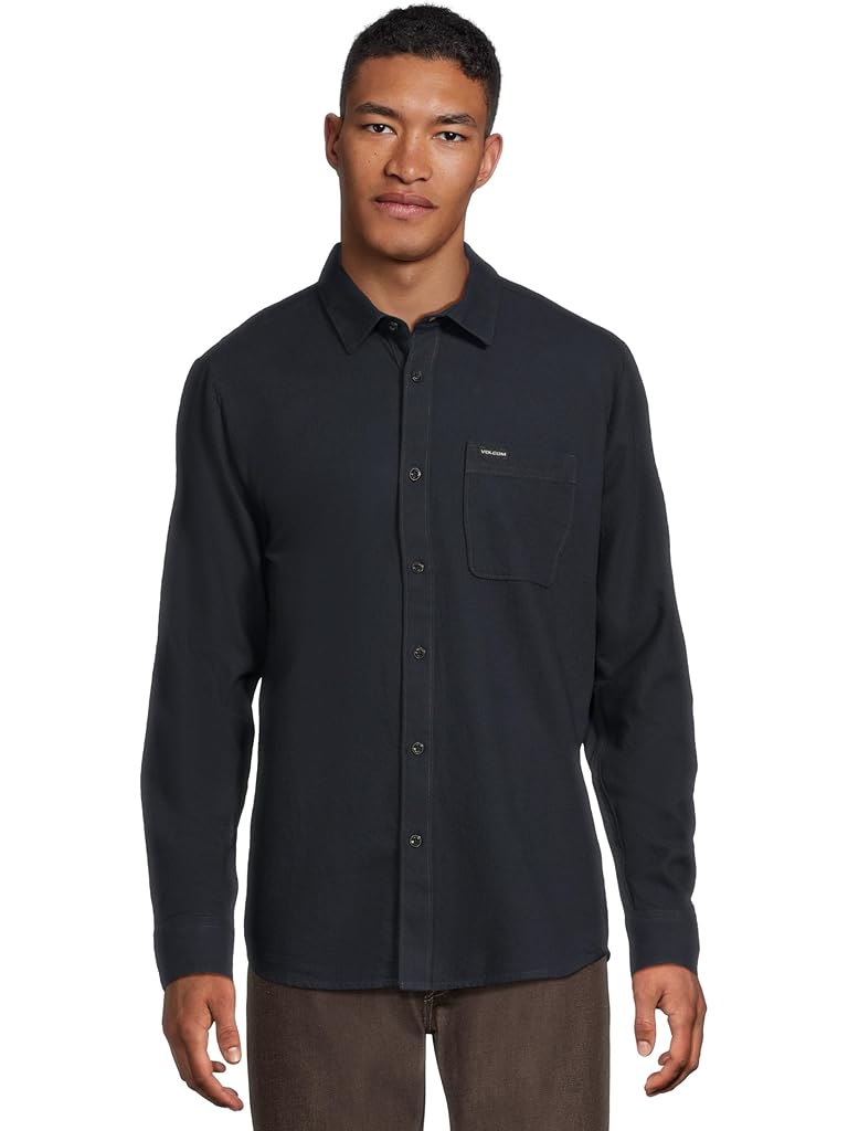 Navy Volcom Caden Solid Long Sleeve