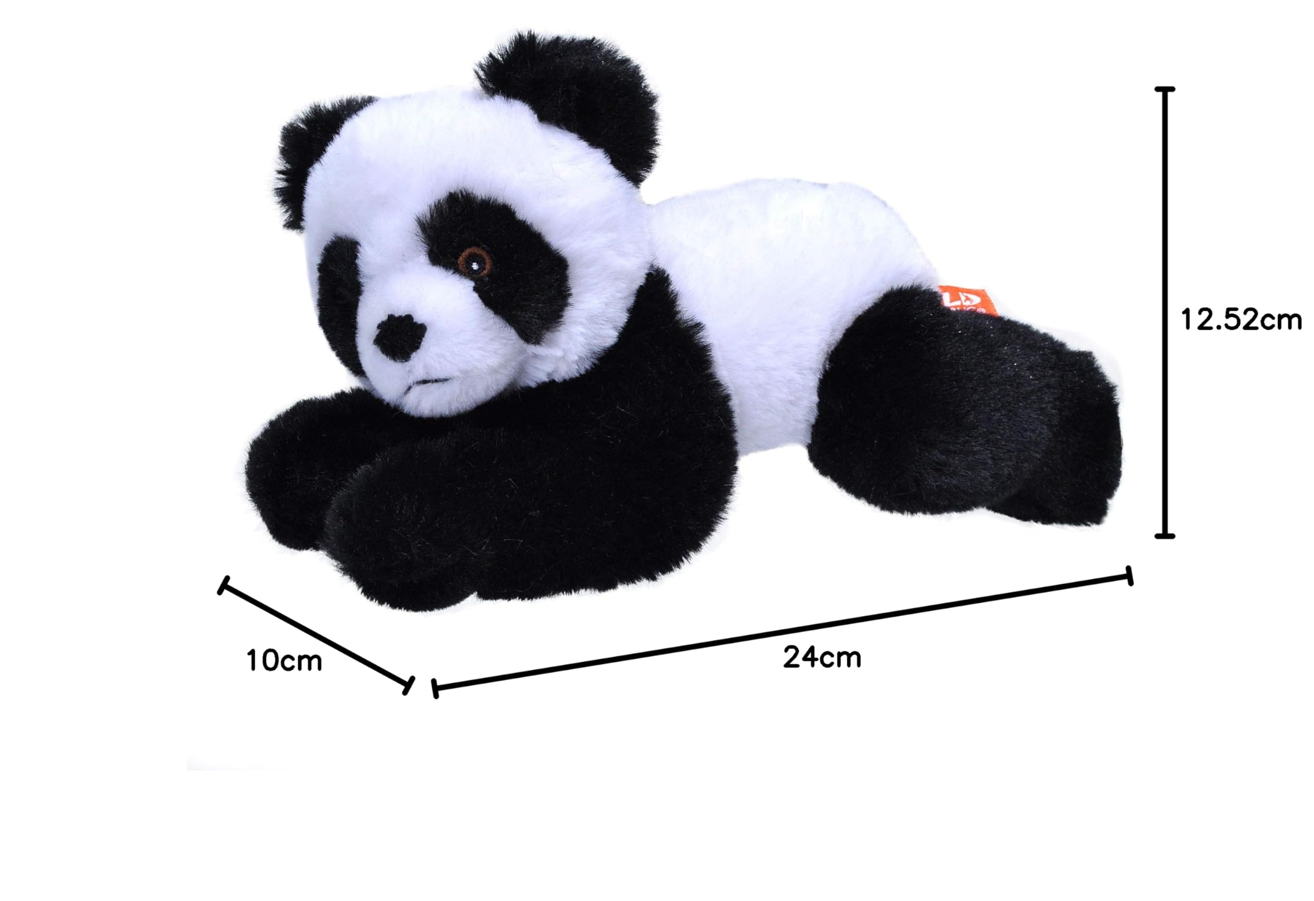 Wild Republic Cuddlekins Eco Mini Panda Rosso, Peluche, 20 cm