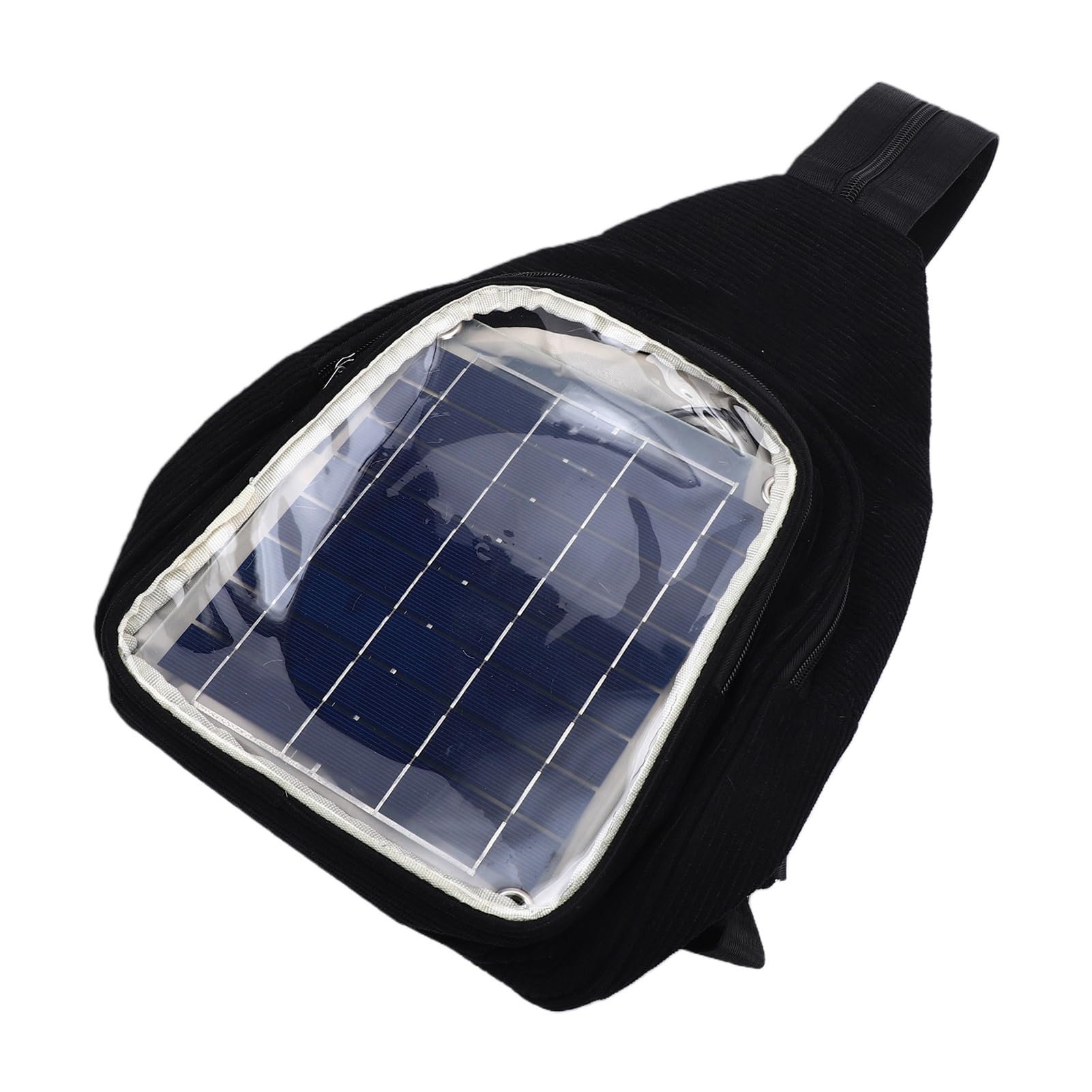 Chargeur Solaire pour Sac à Dos 20W, Panneau Monocristallin Noir