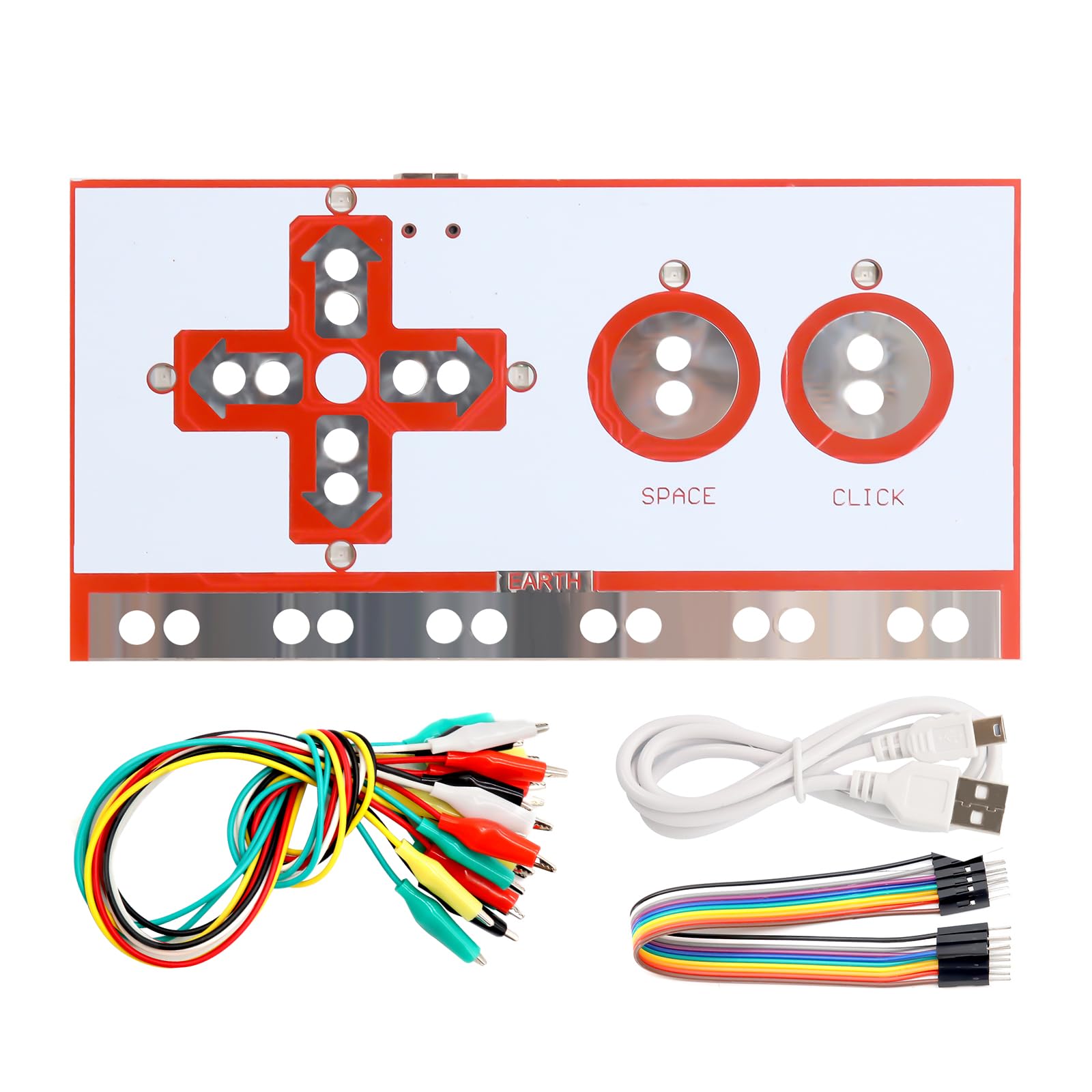 Binghe Complete M-K-Set Deluxe Kit Controller Board, Includes USB Data Cable, Alligator Clips, and Jumper Wires, Perfect for Education and DIY Innovation