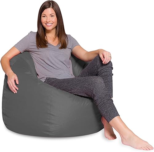 Miniatura 84 de Posh Creations - Sillón puff para niños, adolescentes y adultos, incluye funda extraíble y lavable a máquina, grande de 38 pulgadas, piel de conejo