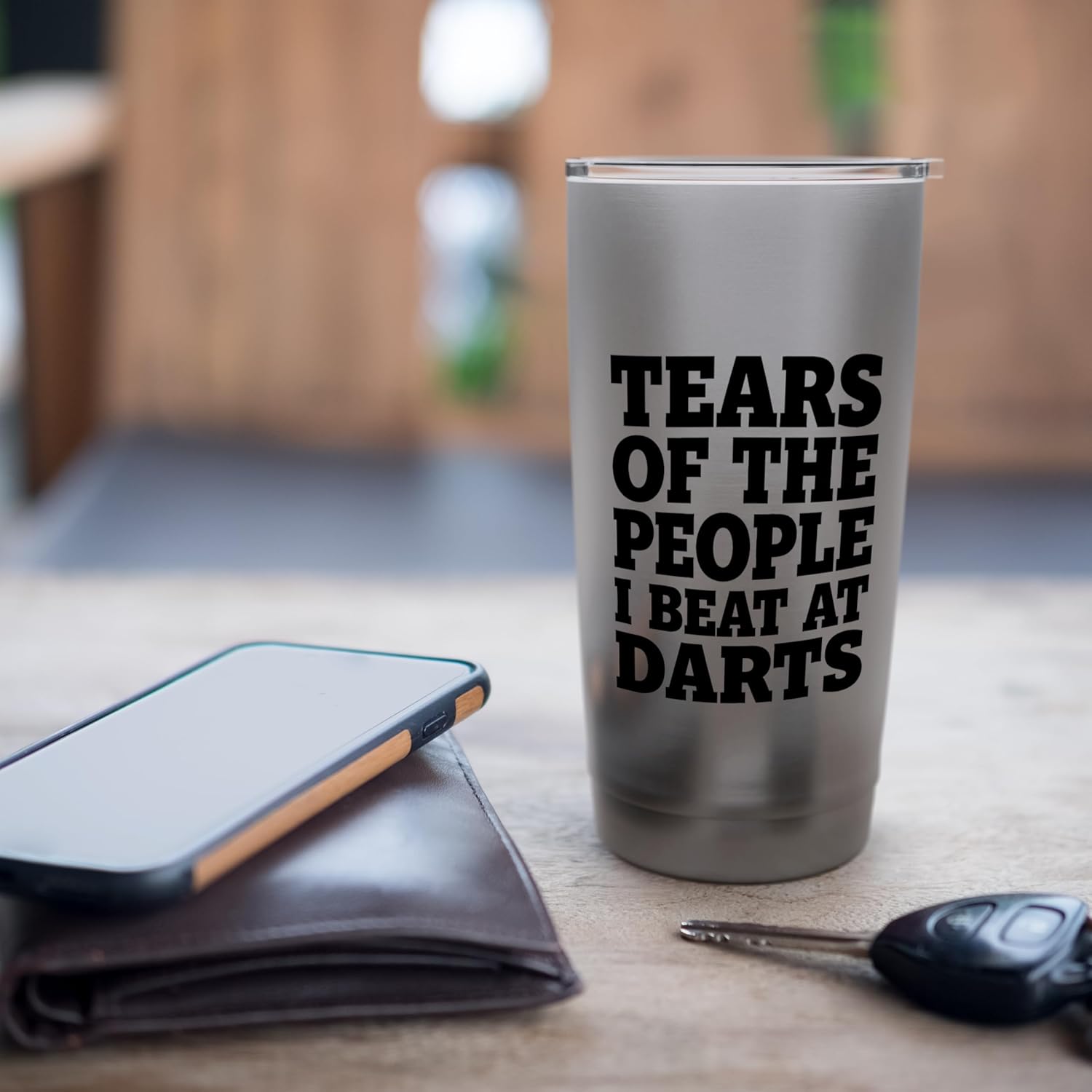 Tears Of The People I Beat At Darts Stainless Steel Insulated Tumbler - Image 7