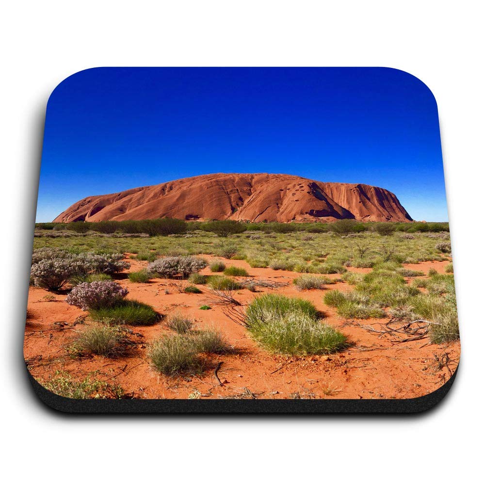 Destination Vinyl Ltd Multicolor 1 X Square Mdf Fridge Magnet - Ayers Rock Sandstone Australia 16944