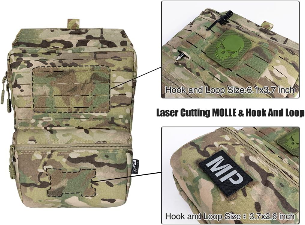 Tactical MOLLE Hydration Pack for 2L Hydration Water Bladder Hydration Bag 500D Nylon