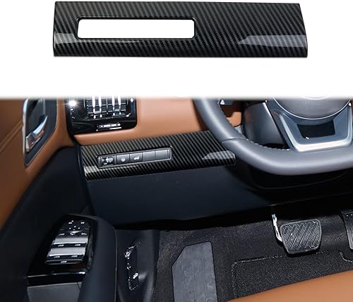 Fewshaw Cubierta de interruptor lateral de consola central de fibra de carbono para Nissan Pathfinder 2022-2023