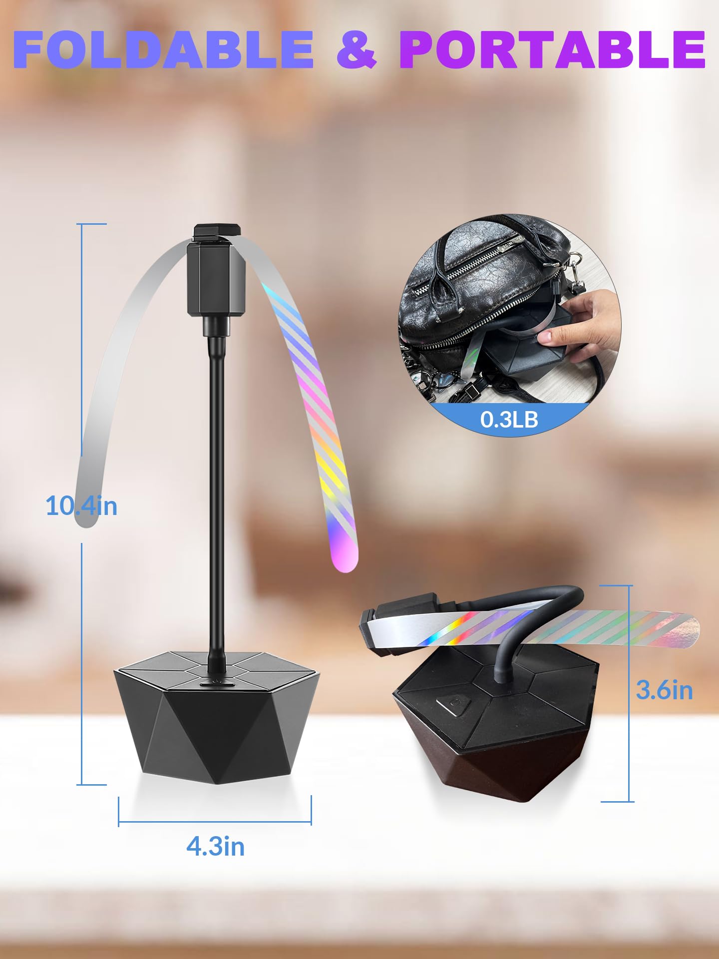 Ventilatori per mosche da tavolo, ventilatori repellenti per interni ed esterni, per tenere lontane le mosche, con lame olografiche, ventole per insetti, per picnic, feste, barbecue (nero, confezione