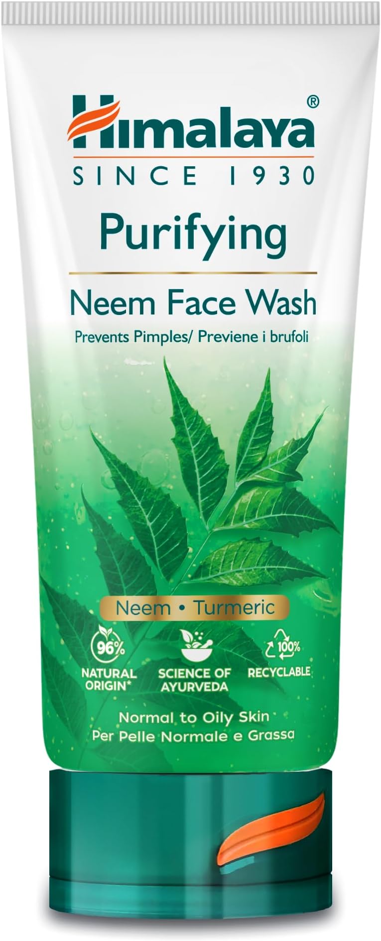 Herbals Purifying Neem Face Wash Gel | Natural Moisturising Facial Cleanser with Goodness of Neem and Turmeric |Soap-Free Herbal Formulation -150ml