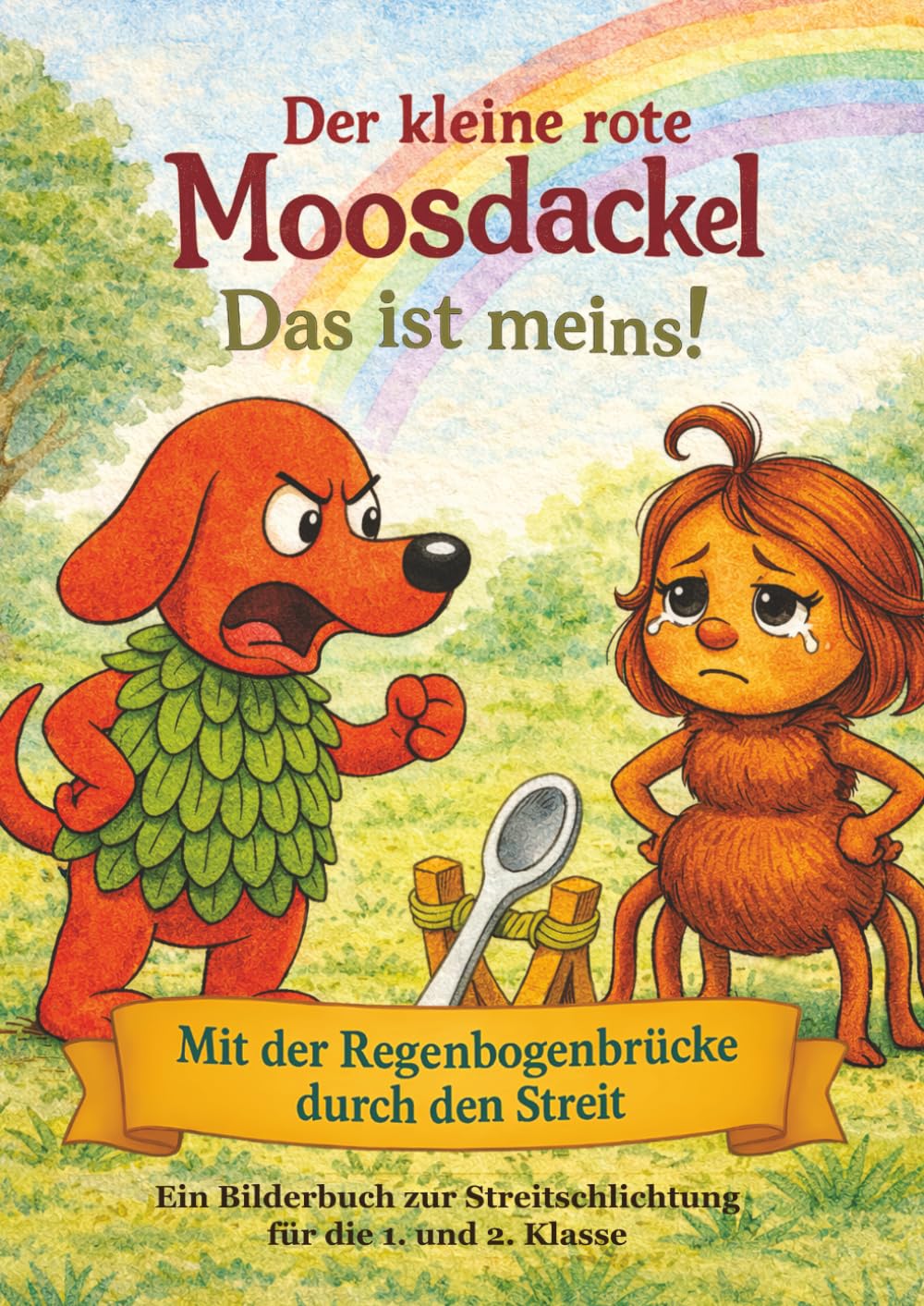 Der kleine rote Moosdackel: Das ist meins: Ein Bilderbuch zur Streitschlichtung für die 1. und 2. Klasse (Der kleine rote Moosdackel - ... - Mit der Regenbogenbrücke durch den Streit)