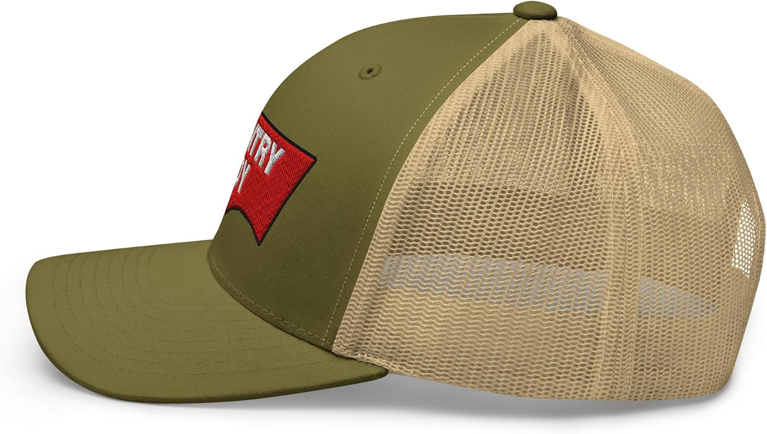 NX Country Boy Trucker Hat Embroidered Curved Bill Mid Crown Adjustable Cap