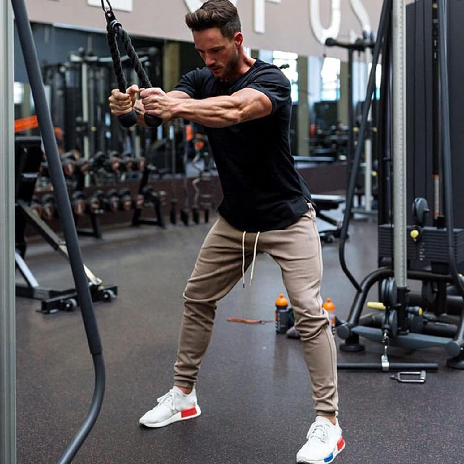 COOFANDY Men's 3 Pack Workout T Shirts Short Sleeve Gym Bodybuilding Muscle Shirt Base Layer Fitness Tee Tops - Image 4