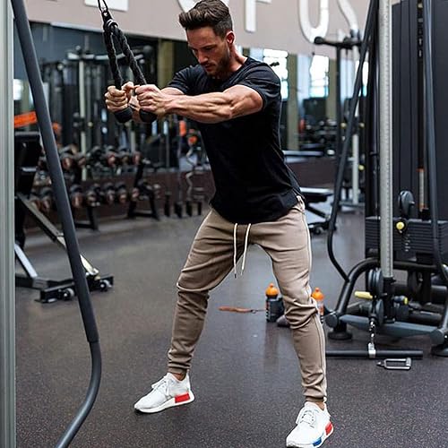 Miniatura 2 de COOFANDY Paquete de 3 camisetas de entrenamiento para hombre, manga corta, gimnasio, fisicoculturismo, camiseta de capa base para fitness