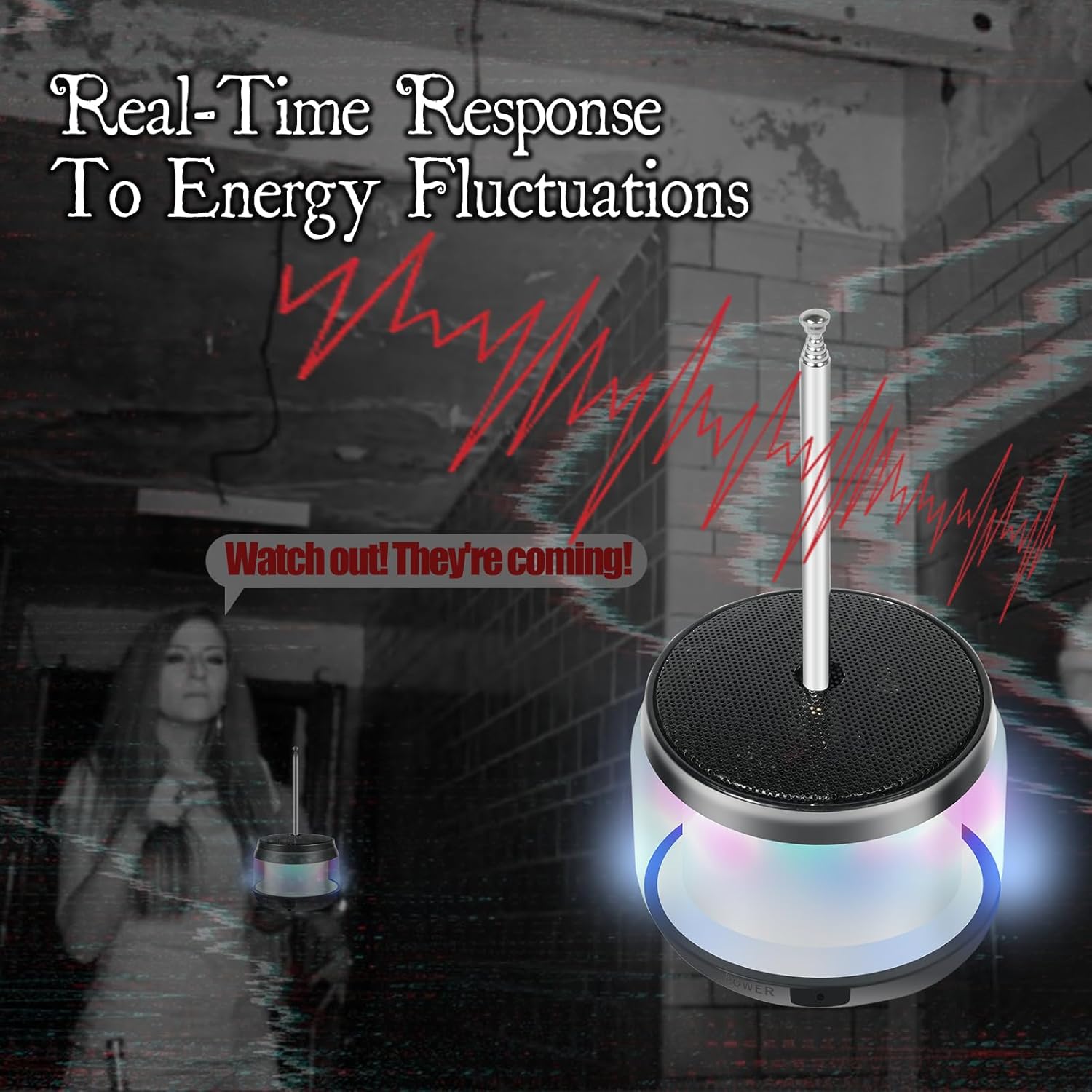 Ghost Hunting Equipment, Briidea Paranormal Detection Tool Kit with Enhanced Sensitivity and Temperature Deviation Detection, Designed for Professional Paranormal Investigators