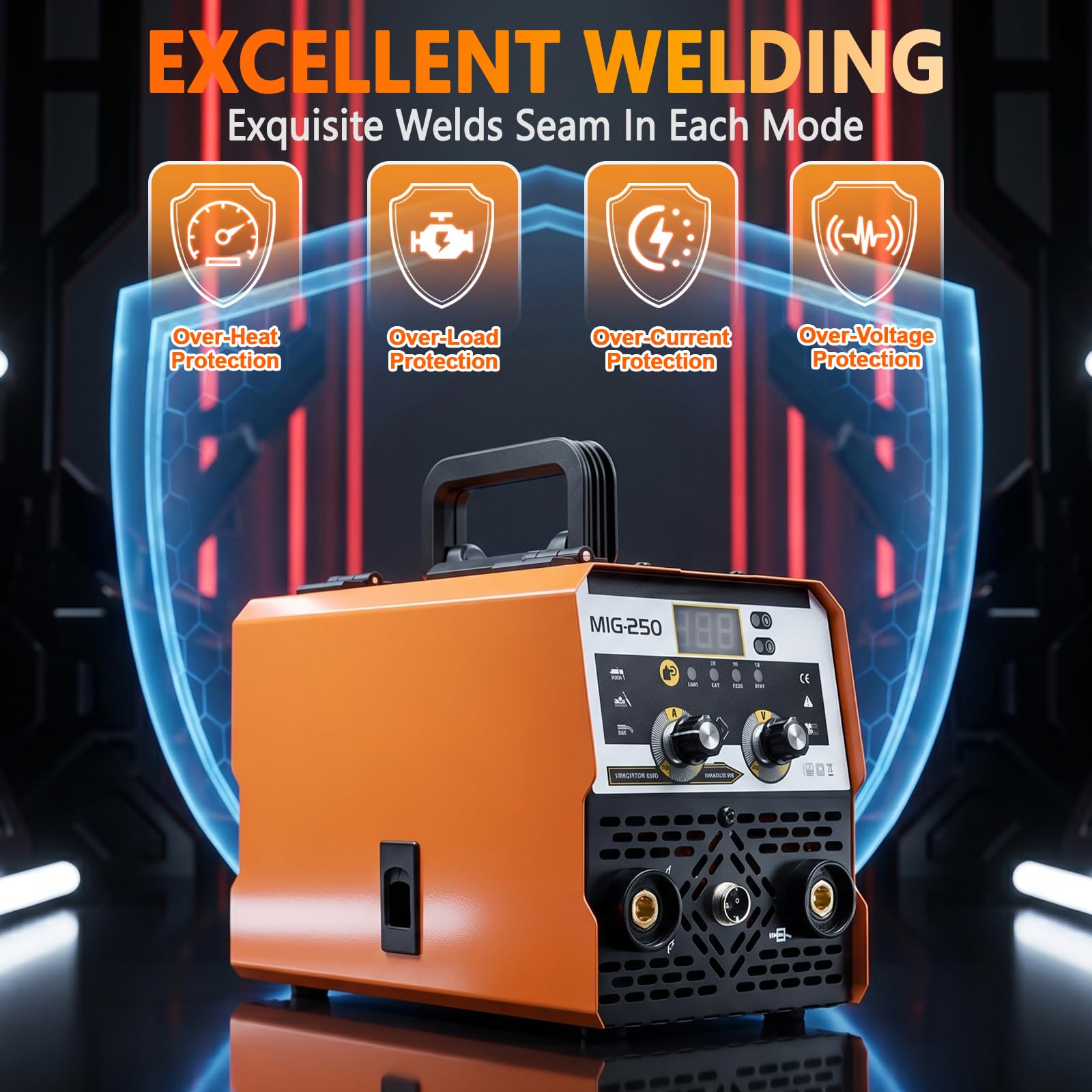 TORQBEAST 145A 3-in-1 MIG Stick Welder -5