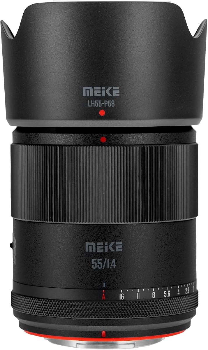 55mm F1.4 AF Lens for Fujifile X Mount APS-C Cameras, Portrait Lens | Large aperture creates creamy bokeh; fast STM autofocus, sharp image quality, for fuji APS-C X-T5 X-T4 mirrorless cameras