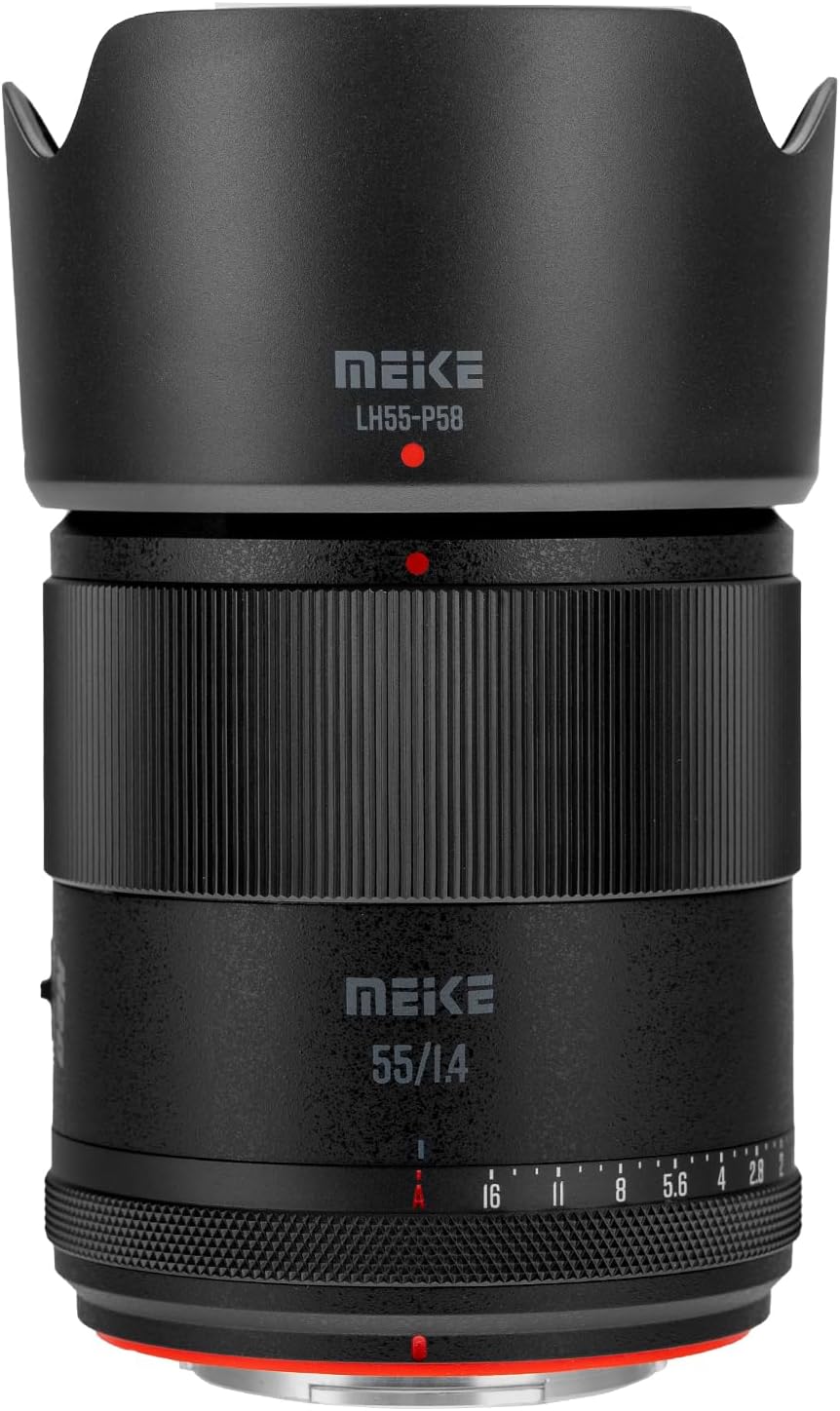 Meike 55mm F1.4 APS-C Frame AF STM Lens Fixed Prime Portrait Lens for Fujifilm X Mount Mirrorless Cameras XT4 XT5 XT10 XT20 XT30 XT50 X-A2 X30 X70 X-S10,etc