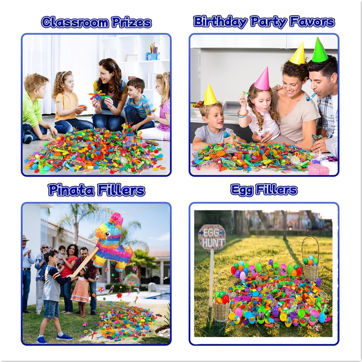 Amy&Benton 1000PCS Classroom Treasure Box Prizes Kids Birthday Party Favors Pinata Assorted Goody Bag Fillers Kid Carnival Prizes Box Toys Assortment - Image 3