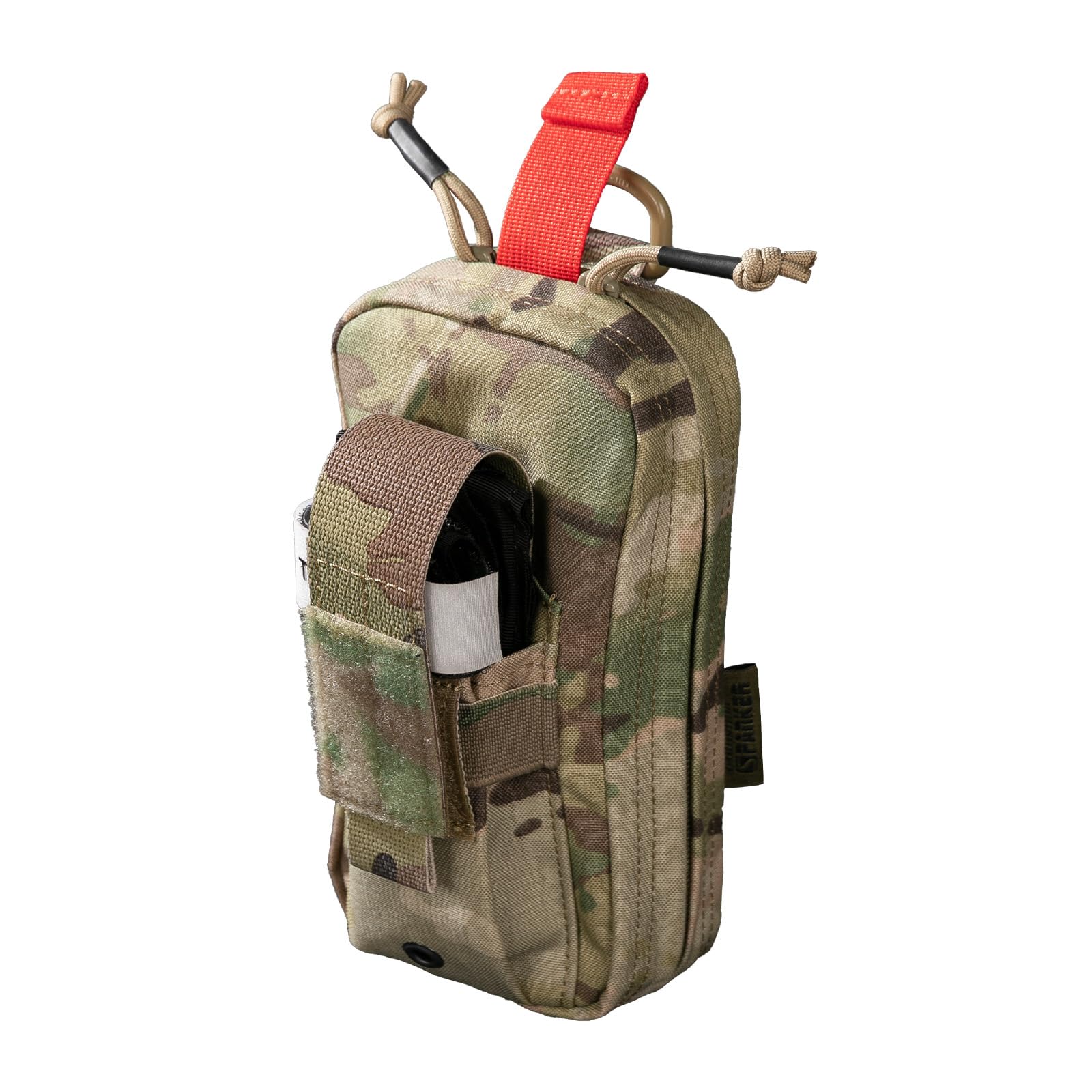 EXCELLENT ELITE SPANKER Sac de premiers secours Molle Petite pochette tactique IFAK Pochette médicale pour garrot Pochette de survie militaire（MC）