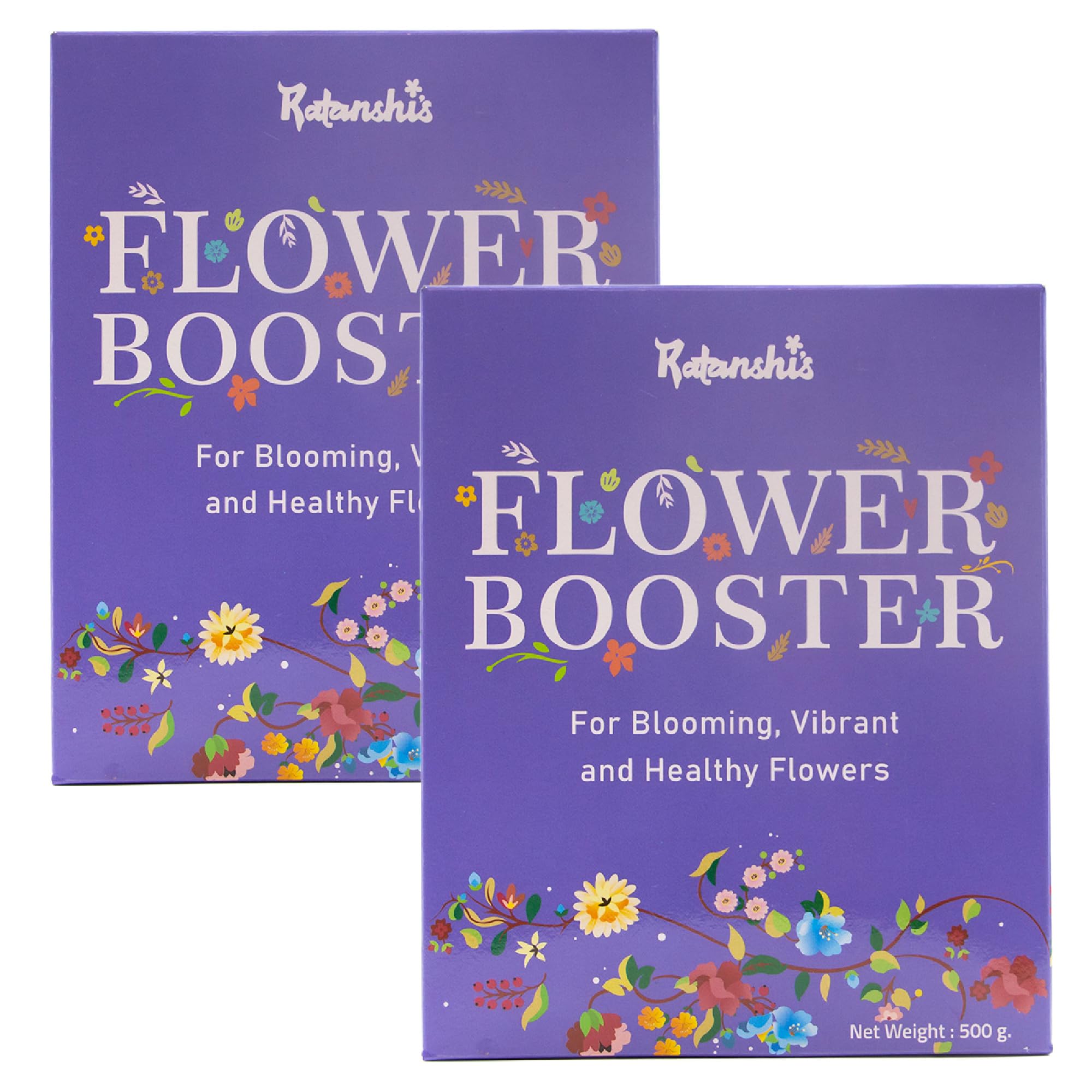 Ratanshi Agro Hortitech Flower Booster Essential Fertilizer for Flowering Plants | Blooming, Vibrant & Healthy Flowers | 500g Flower Fertilizer and Plant Food
