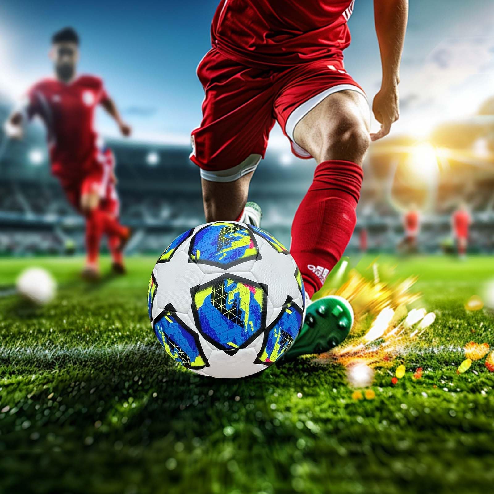 2024 League Football, League Ball 2024, Fußball Champions, Fußball Fanartikel Fußballliebhaber Geburtstagsgeschenk Regulär Nr. 5 Ball, Kinder Leichter Trainingsfußball für Jungen/Mädchen