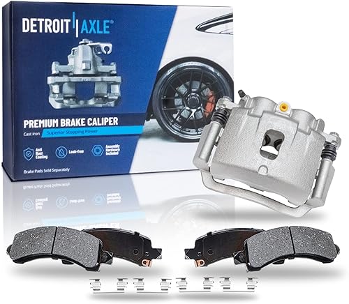 Miniatura 33 de Detroit Axle - Pastillas de freno para Ford Escape Focus Transit Connect Mazda 3 Sport 5 Volvo C30 S40 V50, 4 pastillas de freno de cerámica
