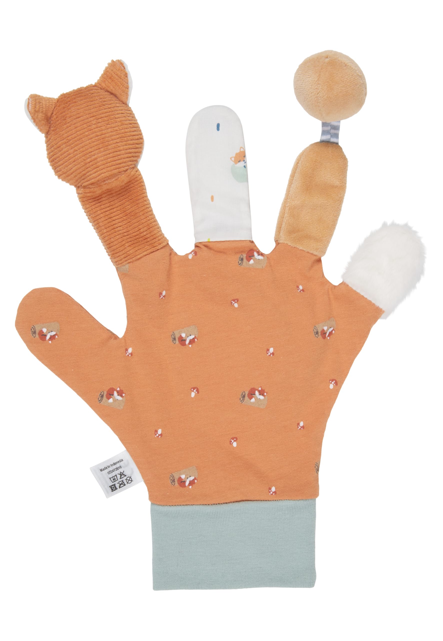Sterntaler Spielhandschuh Fuchs Filou - Baby & Kinder Fingerpuppen Spielzeug mit Rassel, Knisterpapier & Spiegel - Motorikspielzeug zum Greifen & Förderung der Sinne - Geschenkidee - Unisex